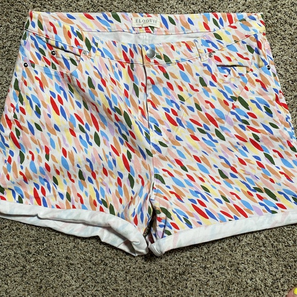 Colorful Eloquii Shorts - Picture 3 of 4